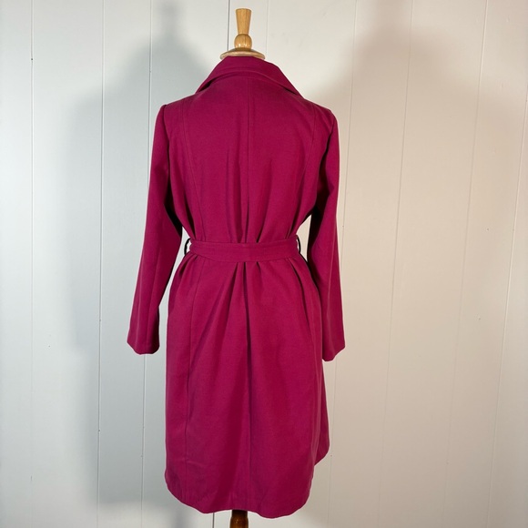 Eloquii Pink Coat Women’s 18/20 Belted Chic Classic Feminine - Picture 7 of 12